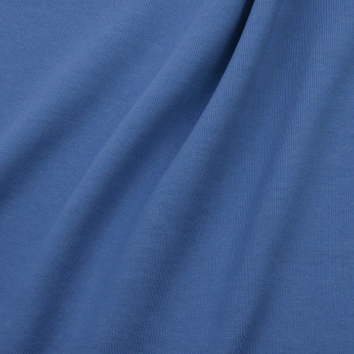 Unbrushed blue organic cotton sweat