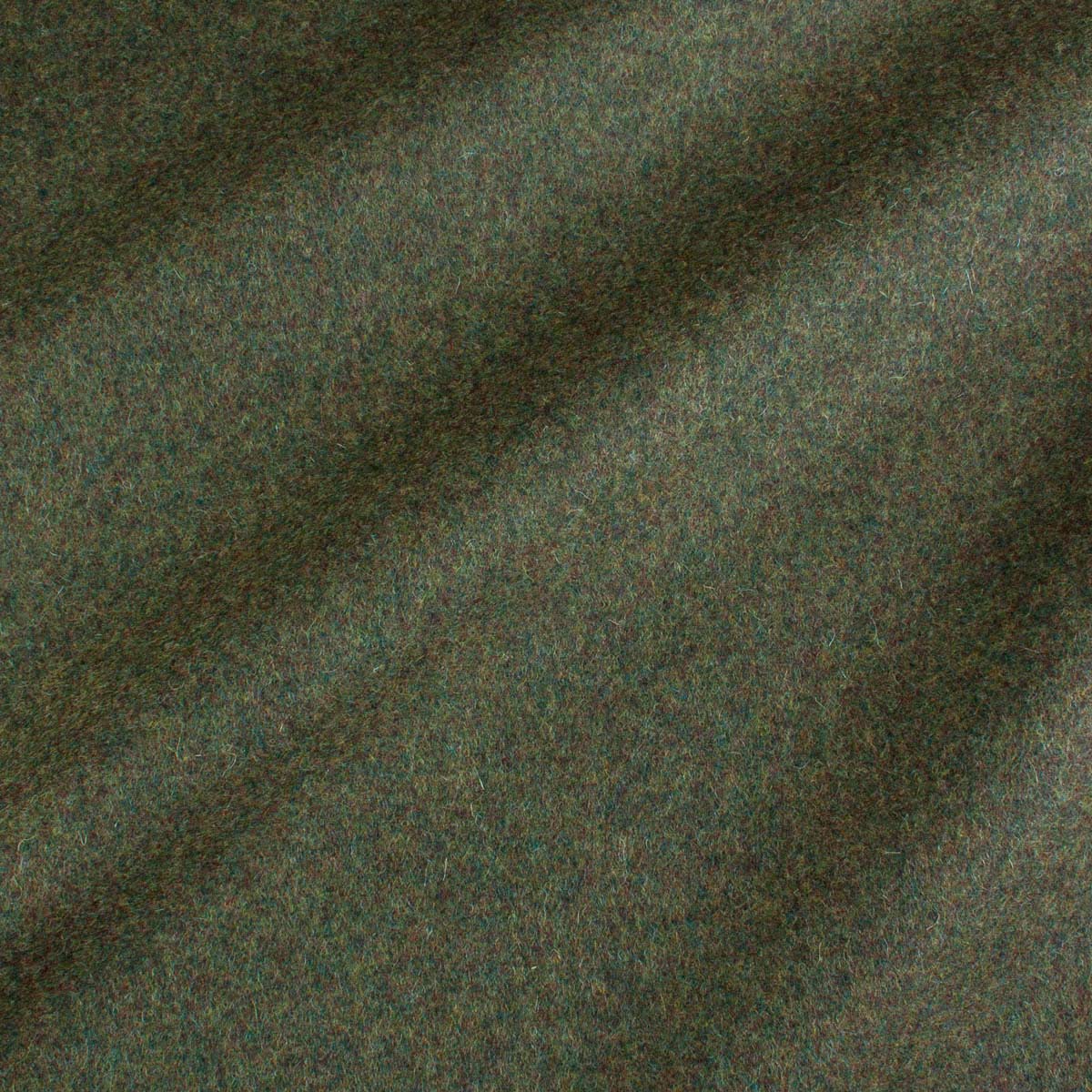 Heavy loden dyed in dark green melange colours