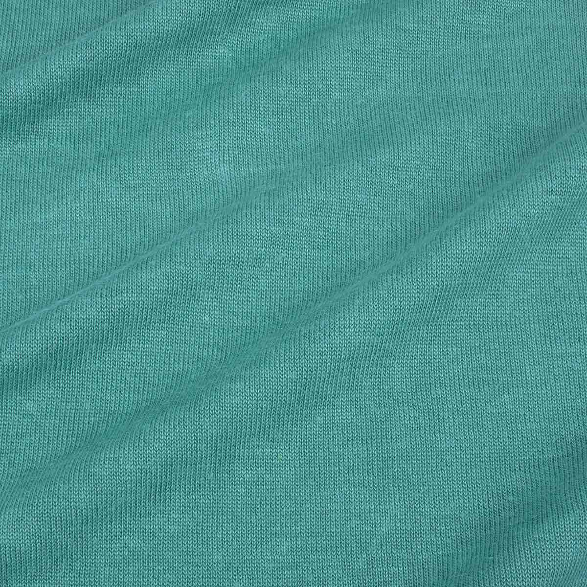 Jersey from European hemp in teal colour
