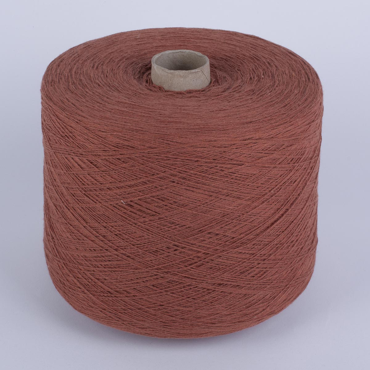 Yarn with recycled cotton in colour pumpkin