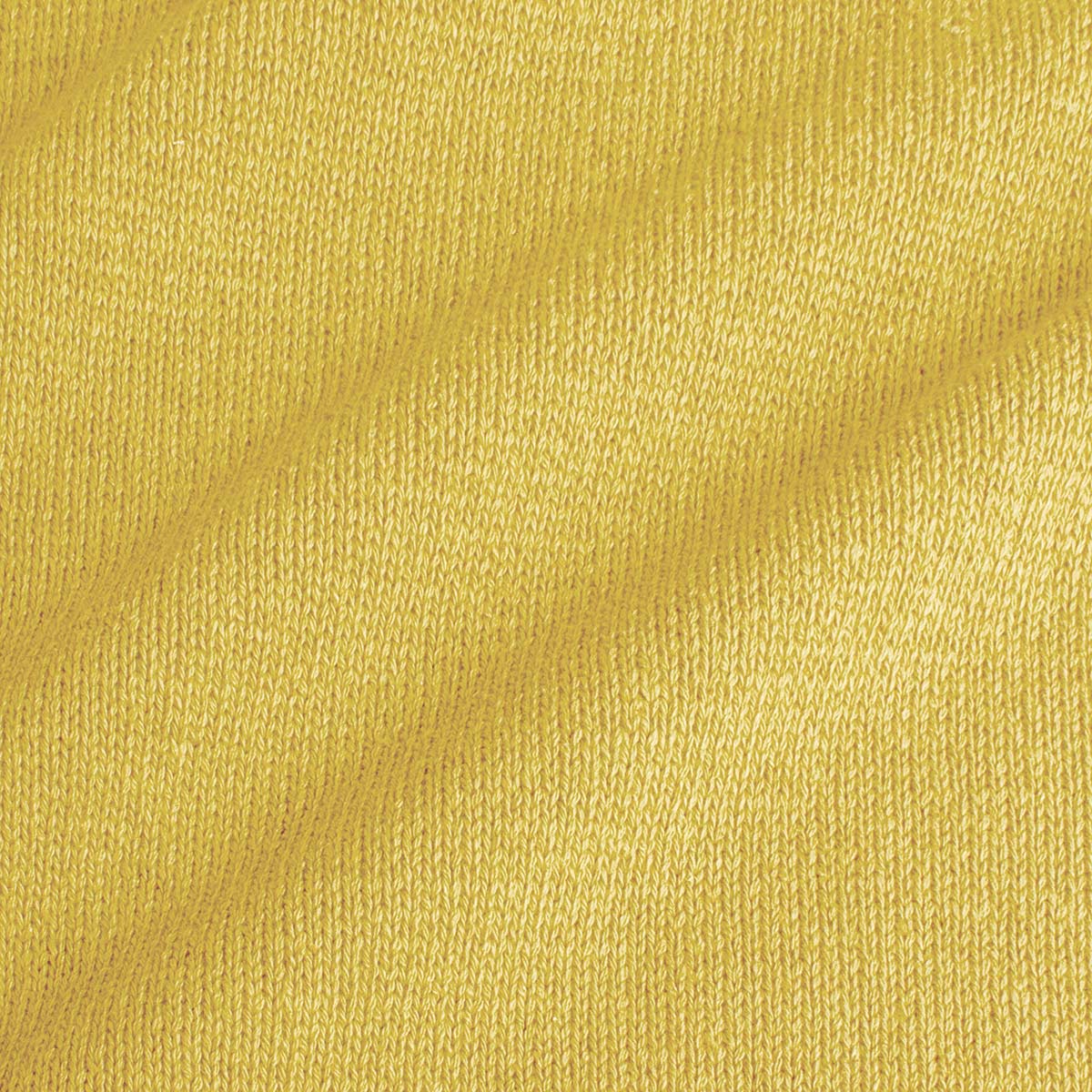 Single jersey with recycled cotton in yellow colour