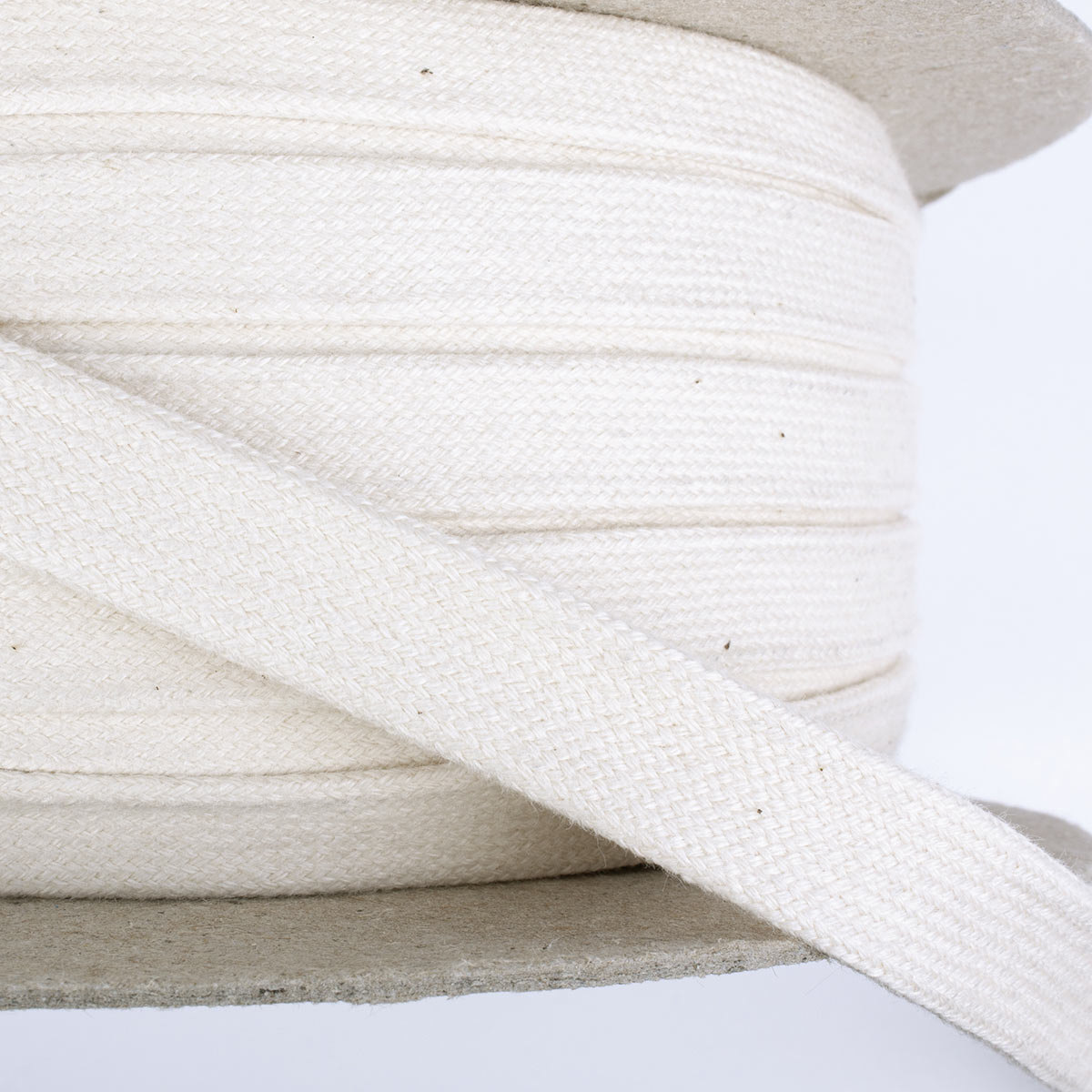 Tubular ribbon organic cotton Ecological Textiles