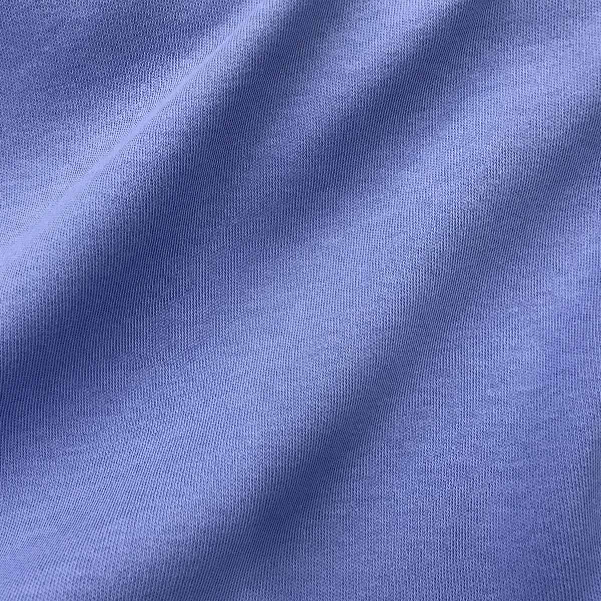 Blue interlock fabric from organic cotton | Ecological Textiles