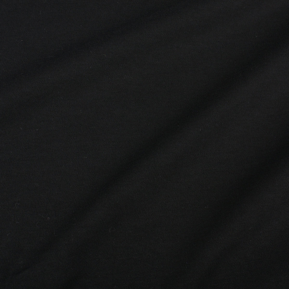 Black interlock fabric from organic cotton and elastane
