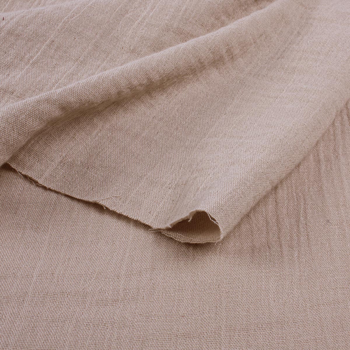 Organic Cotton Double Gauze - Taupe Organic Cotton Double Gauze - Taupe