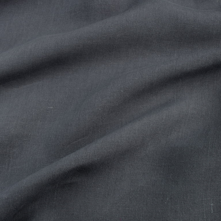 Charcoal fine woven hemp fabric
